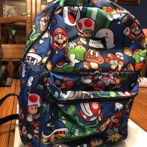 Super Mario Printed Backpack
